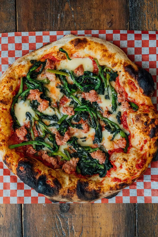 Rapini, Sausage & Hot Honey - G Pizzas 